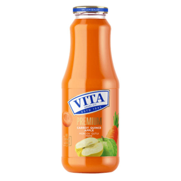 Juice Carrot, Quince and Apple – Glass – 1.06 qt – 33.81 fl oz (1.0lt)